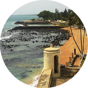 Ansicht der Hauptstadt von Sao Tome